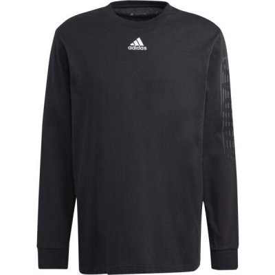 adidas BRAND LOVE LONG SLEEVE TEE Pánské tričko černá – Zboží Dáma