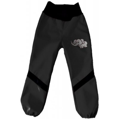 Dětské softshellové kalhoty jarní s nápletem Černá – Zboží Mobilmania