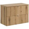 Koupelnový nábytek Comad Závěsná skříňka pod umyvadlo Nova Oak I s deskou 80 cm dub coast evoke