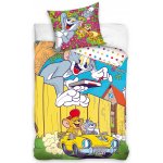 Carbotex povlečení Tom a Jerry ve žlutém kabrioletu 140x200 70x90 – Zboží Mobilmania