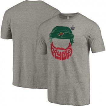 Fanatics Apparel tričko Minnesota Wild 2017 Stanley Cup Playoffs Participant Full Beard tri-Blend