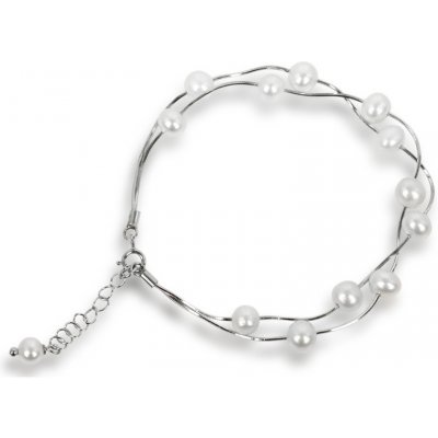 JwL Jewellery z pravých bílých perel JL0174