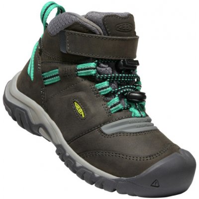 Keen Ridge Flex Mid Wp dětská treková obuv 10016476KEN magnet/greenlake – Hledejceny.cz