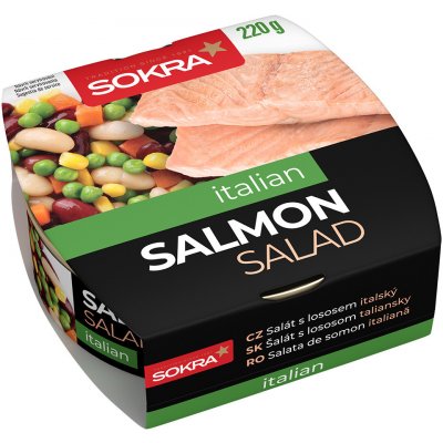 Sokra Italský salát s lososem 220 g – Zboží Dáma