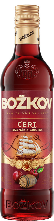 Božkov Čert 25% 0,5 l (holá láhev)
