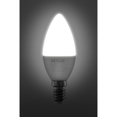 Retlux RLL 427 C37 E14 candle 6W CW – Hledejceny.cz