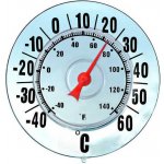 Maximex Venkovní teploměr, montáž bez vrtání, Ø 18 cm transparentní – Zboží Dáma