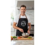 Forbyt Zástěra kuchyňská s kapsou Jeans Mastercheaf černá – Zboží Mobilmania