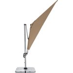 DOPPLER Slunečník zahradní ACTIVE s boční nohou, výkyvný, greige 350 x 260cm – Hledejceny.cz