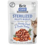 Brit Care Cat Sterilized Fillets in Jelly Hearty Duck & Tender Turkey 85 g – Sleviste.cz