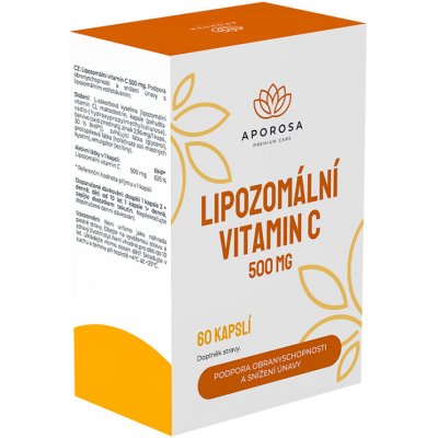 Aporosa Lipozomální vitamin C 500 mg 45+15 ks – Zboží Mobilmania