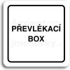 Piktogram ACCEPT Piktogram převlékací box - bílá tabulka - černý tisk