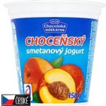 Choceňská mlékárna Choceňský smetanový jogurt broskev 150 g – Zboží Dáma