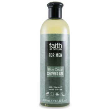 Faith For Men přírodní sprchový gel BIO Modrý cedr 250 ml