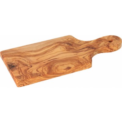 ČistéDřevo Prkénko z olivového dřeva s rukojetí 31 cm – Zboží Dáma