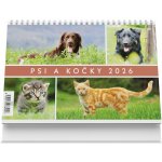 Vikpap stolní Psi a kočky 22 × 14,8 cm 2026 – Zboží Mobilmania