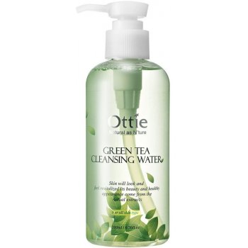 Ottie Green Tea antibakteriální a zklidňující čistící pleťová voda ze zeleného čaje 200 ml