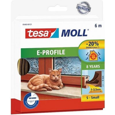 Tesamoll Gumové těsnění E profil 6 m hnědé 05463-00123-00 – Sleviste.cz