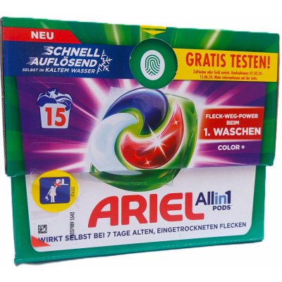 Ariel Color+ kapsle na praní All in 1 pods 15 PD – Zboží Mobilmania