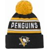 Dětská čepice Dětská zimní čepice Pittsburgh Penguins Wordmark Cuffed Pom