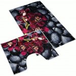 Bellatex Koupelnová 3D tisk sada orchidea 60 x 100 60x50 cm – Zboží Mobilmania