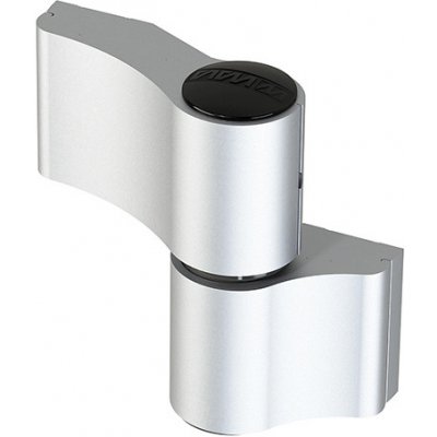 WALA Dveřní pant WX 2-dílný asymetrický 67 mm stříbrný elox EV1 – Zboží Mobilmania