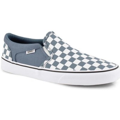 Vans MN Asher Checkers modro bílé – Zboží Mobilmania