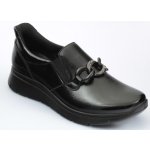 Santé IC 856530 dámská kožená vycházková obuv šíře H černá lak Černá – Sleviste.cz