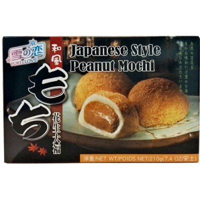 Yuki & Love Japonské mochi s arašídovou náplní 210 g – Zboží Dáma