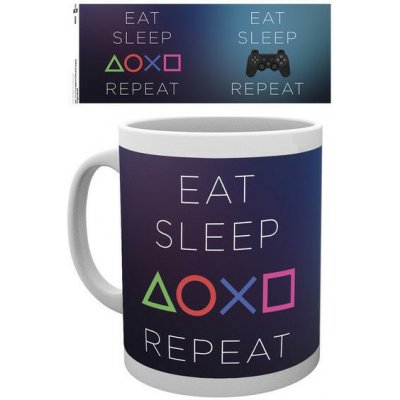 GB eye Hrnek PlayStation Eat Sleep Play Repeat 320 ml – Zboží Mobilmania