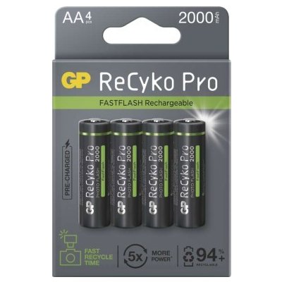 Nabíjecí baterie GP ReCyko Pro Photo Flash AA (HR6) – Hledejceny.cz