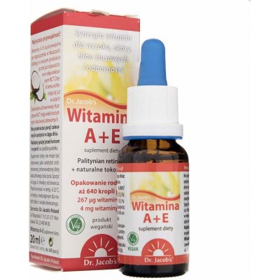 Dr. Jacob's Vitamin A E kapky 20 ml – Hledejceny.cz