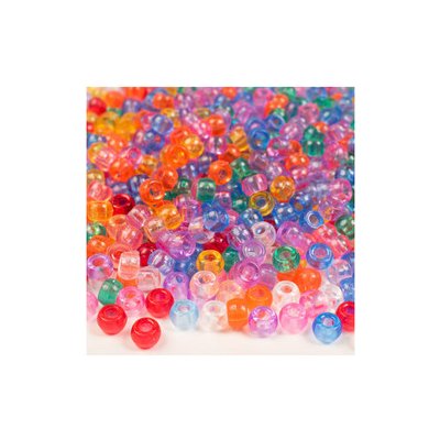 Korálky 1000 ks průhledné barvy – Zboží Dáma
