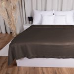 Biante přehoz na postel Sametový Velvet Premium SVP-016 Tmavě hnědý 140 x 220 cm – Sleviste.cz
