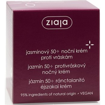 Ziaja Jasmín 50+ jasmínový noční krém proti vráskám spf6 50 ml