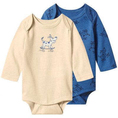 lupilu Dětské body s dlouhými rukávy 2kusy béžová – Hledejceny.cz