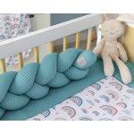 Baby Nellys mantinel pletený cop Vafel Duha mátová – Zboží Dáma