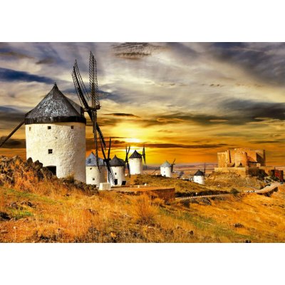 EDUCA Západ slunce ve Španělsku: Větrné mlýny Consuegra 1500 dílků – Zboží Mobilmania