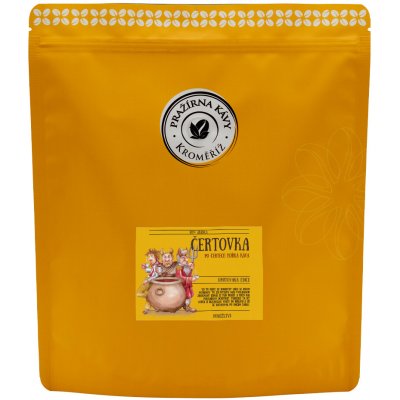 Káva Kroměříž Čertovka Brazílie Cerrado Dulce zrnková 0,5 kg – Hledejceny.cz