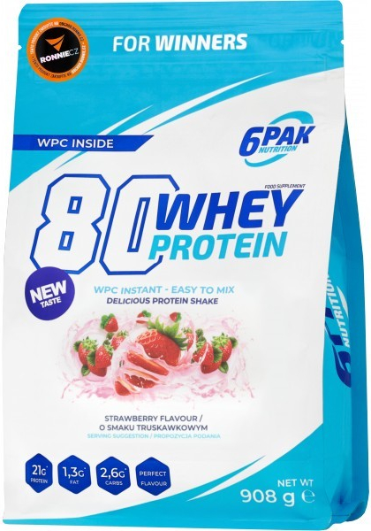 6PAK Nutrition 80 Whey Protein 908 g