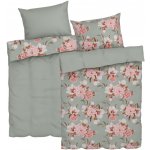 Livarno home povlečení z mikrovláknitého saténu květiny 140x200 70x90 – Zboží Dáma