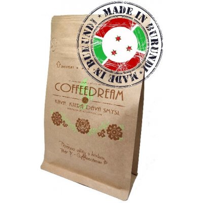Coffeedream Káva na filtr Burundi Kaymura Hrubé mletí frenchpress filtrovaná káva 250 g – Sleviste.cz