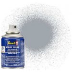 Revell - Barva ve spreji - 34190: metalická stříbrná (silver metallic) 100ml