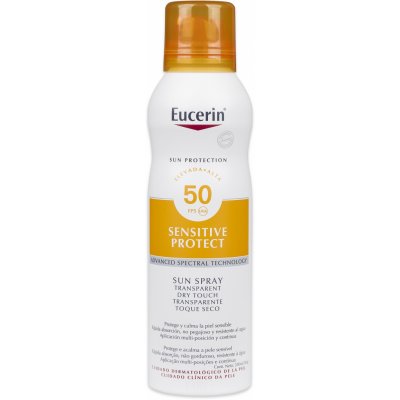 Eucerin Sun Sensitive Protect Sun Spray Dry Touch SPF50 200 ml – Hledejceny.cz