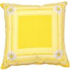 Dekorační polštář Forbyt Polštář Kopretina žlutý polštář návlek + vnitř 40x40
