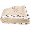 Dětská deka Kaarsgaren Dětská deka béžová medvídek Wellsoft bavlna