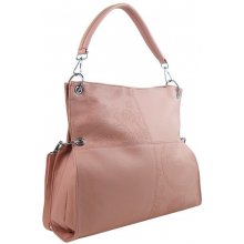 Bella Belly velká libovolně nositelná dámská kabelka 5381-BB růžová