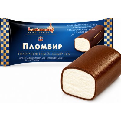 Lackmann Sladký tvaroh v čokoládě Plombir 38 g – Hledejceny.cz