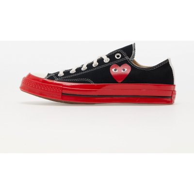 Converse x Comme des Garcons PLAY Chuck Taylor 70 Low Top Red Sole black – Zboží Mobilmania