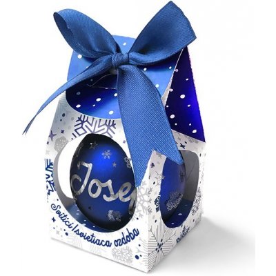 Nekupto Vánoční koule se jménem Josef svítící skleněná 5,8 cm – Zboží Dáma